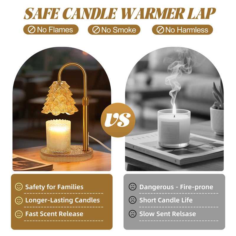 Candle Warmer Lamp – gold flameless candle warmer lamp with dimmer and timer