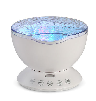 Ocean Wave Projector in white – ocean wave light projector with remote and speaker