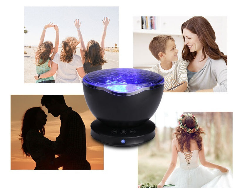 Ocean Wave Projector – ocean wave light projector with remote and speaker